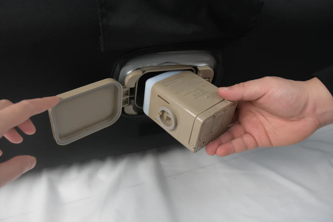 充電式電動ポンプ内蔵エアーソファー（ダブル） - 画像 (5)