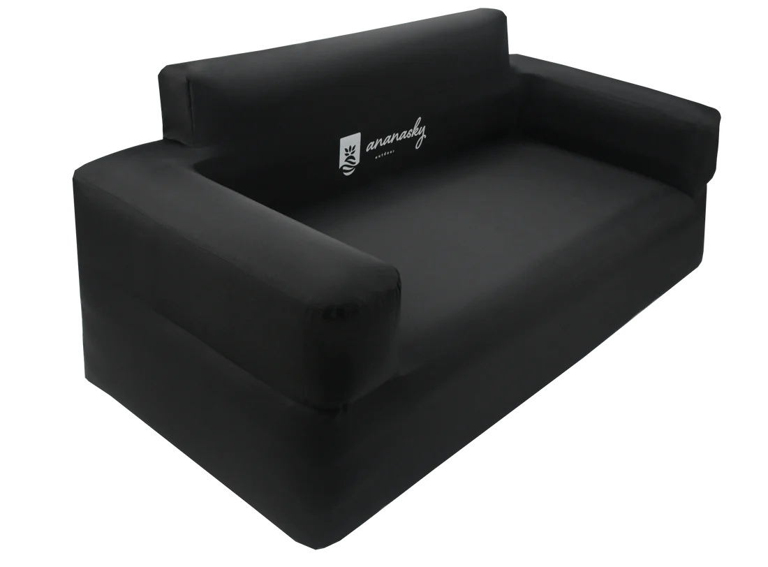 充電式電動ポンプ内蔵エアーソファー（ダブル） - 画像 (2)