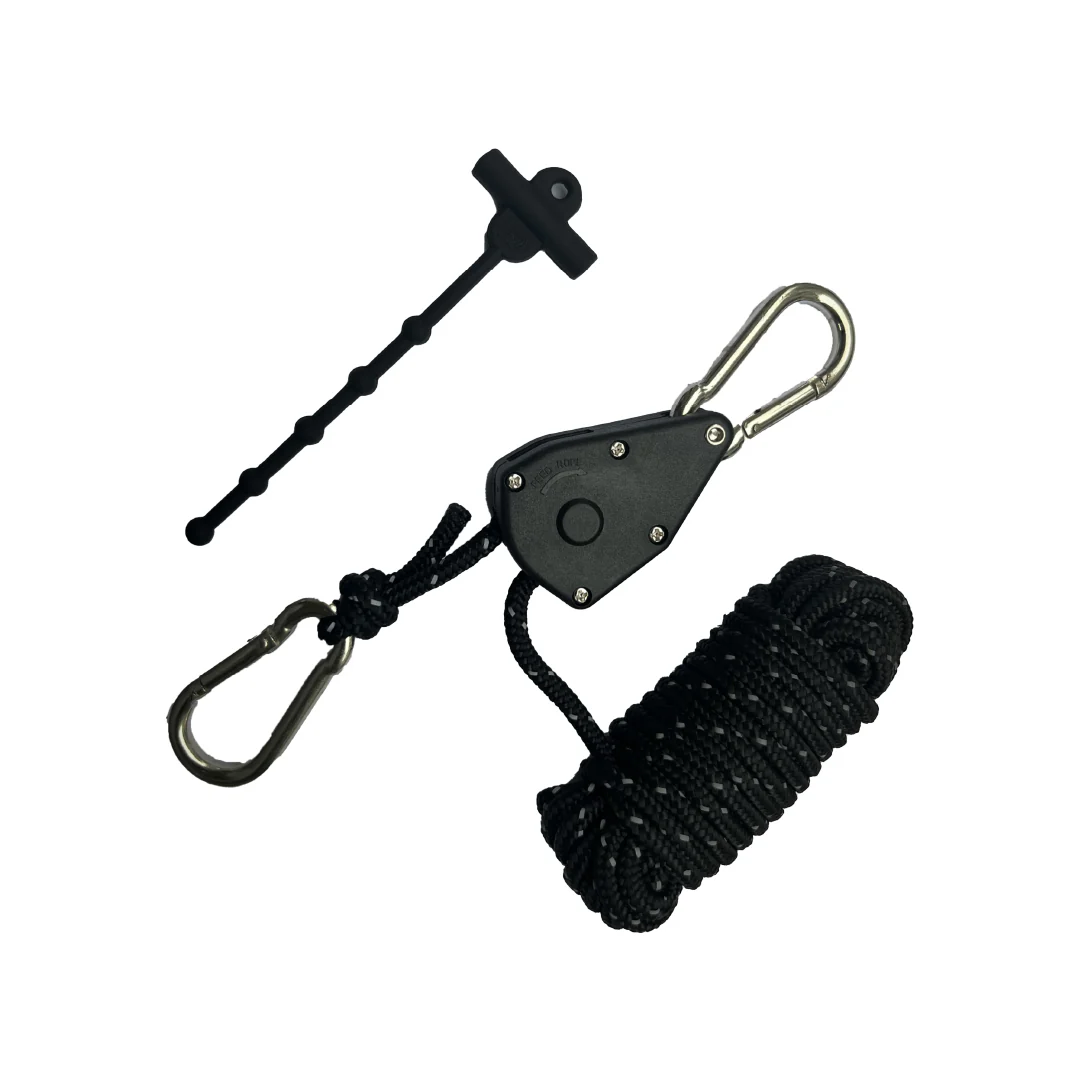 カラビナキャンプロープ 2個セット - 画像 (2)