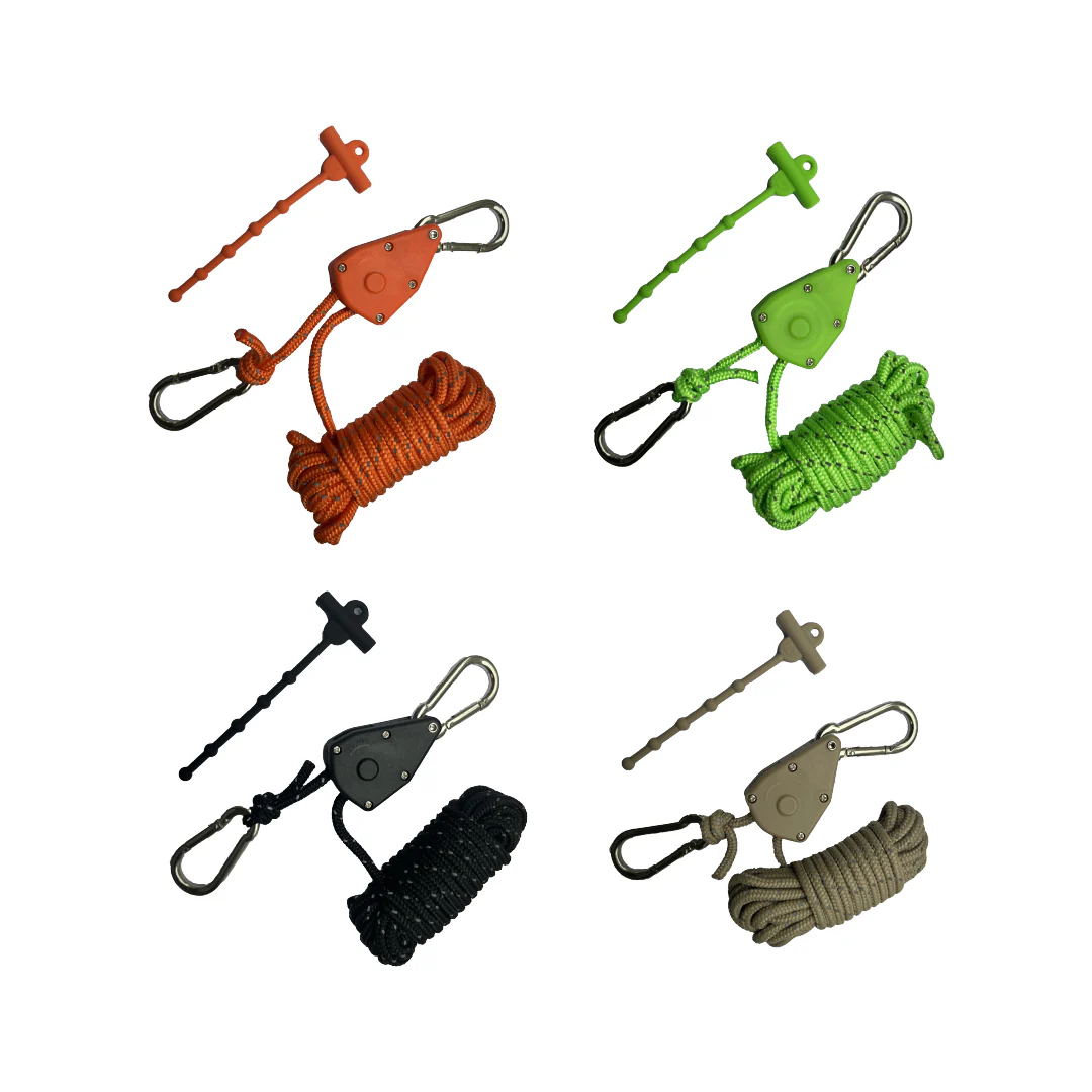 カラビナキャンプロープ 2個セット